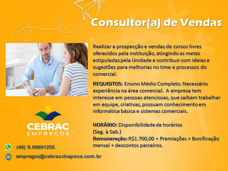 CONSULTOR DE VENDAS