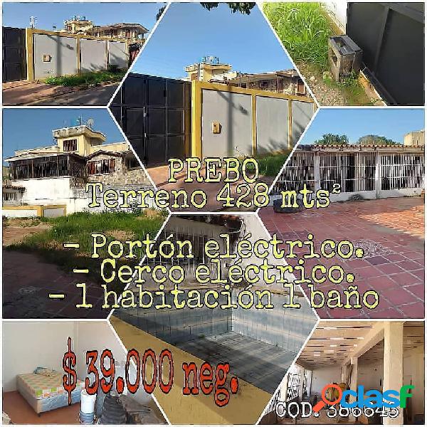 Terreno en venta en Prebo Valencia 428 mts2 $ 39.000