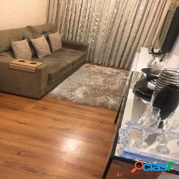 Apartamento 2 dorms, 47m², sacada, vaga - Jardim Colonial