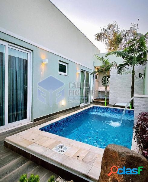 Casa térrea com 3 suítes - Porteira Fechada - Res.