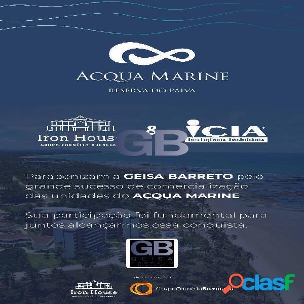 Edf Acqua Marine na Reserva do Paiva 171m² 4s 3v beira mar