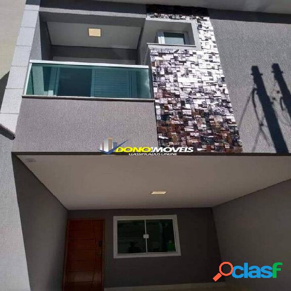 Sobrado com 2 dormitórios à venda, 77 m² - Utinga - Santo