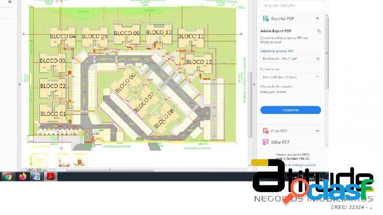 Área 15321 m2 com projeto aprovado para 192 apartamentos