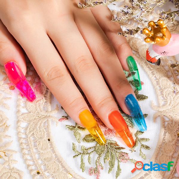 7ml Crystal Glaze Unhas Polish Gel Imersão em Glass Candy