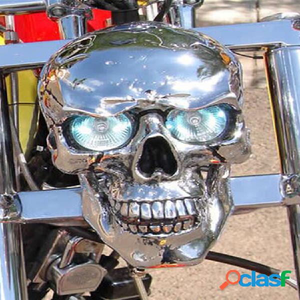 1PC LED Light Real Caveira Skeleton Headlight Halloween