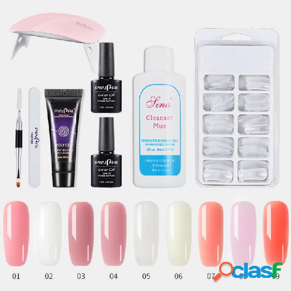 9 Cores Unhas Gel de Extensão Unhas Art Special Kit Sólido