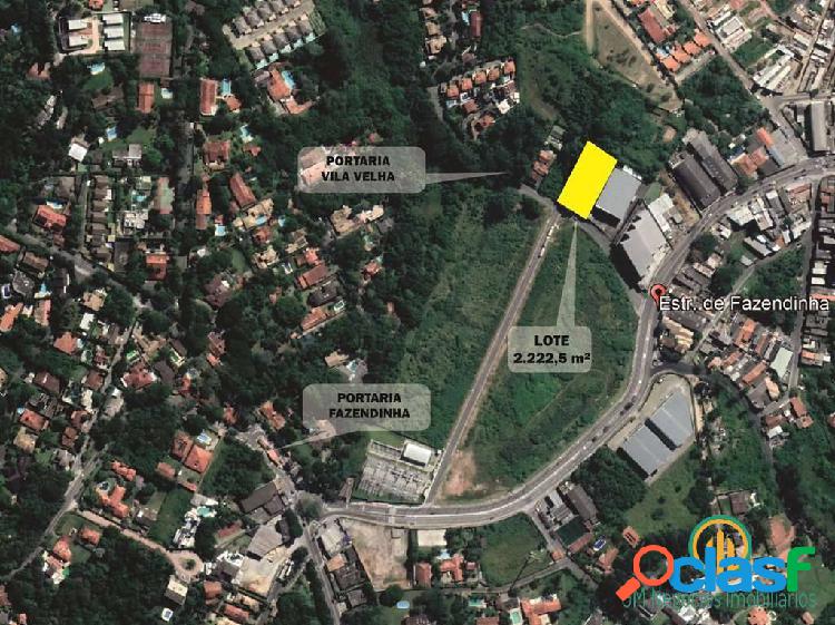 Terreno Portaria do Vila Velha - 2.222 m² p/ construção