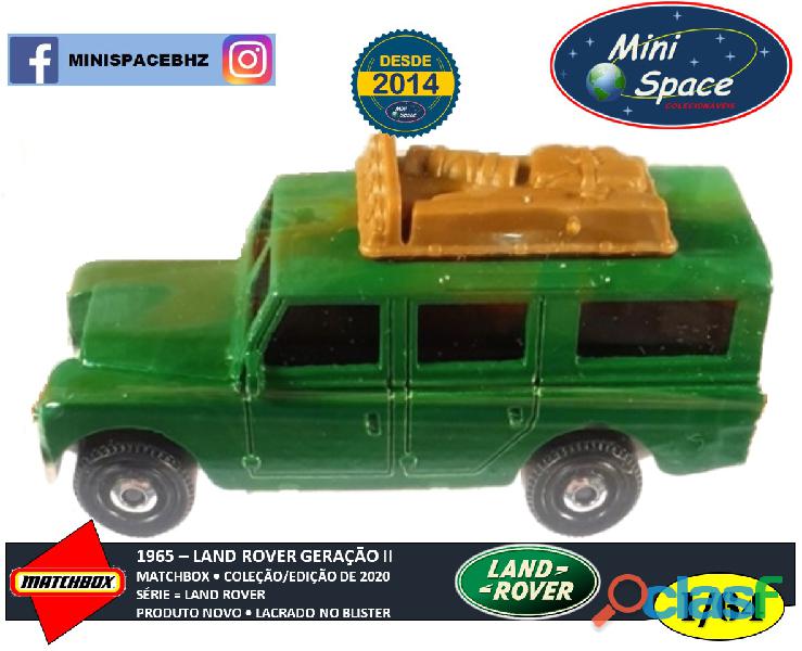 Matchbox 1965 Land Rover Bagageiro Tipo 1 cor verde 1/64