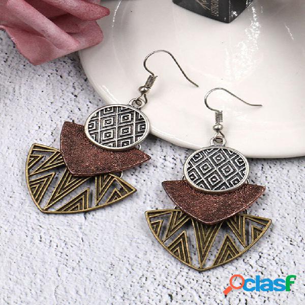 Retro Multi Layer Brincos Long Style Bohemian Brincos Alloy