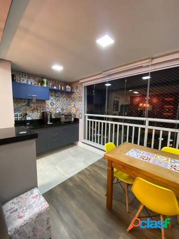 Lindo Apartamento com 2 Varandas sendo 1 Gourmet