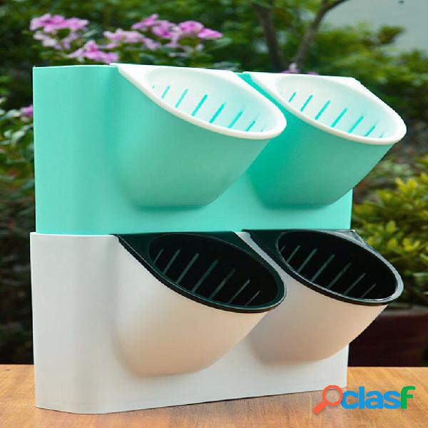 Vaso de flores Varanda de jardim Rega automática Vaso de
