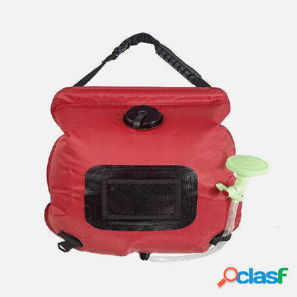 1 sistema de ducha PC 20L ducha com aquecimento solar Sacos