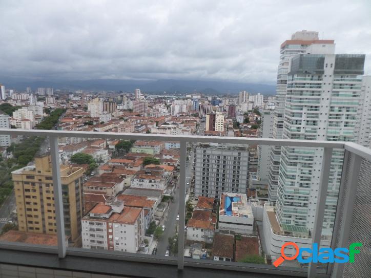 APTO NOVO 1 SUITE 1 VAGA QUADRA DA PRAIA EMBARÉ SANTOS