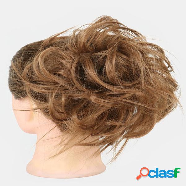 41 Cores Rabo de Frango Cabelo Anel Messy Fofo Borracha