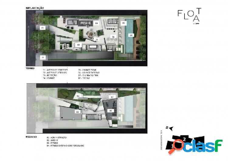 FLOAT BY YOO - Apartamentos de 1 ou 2 Dorms - Vila Olimpia