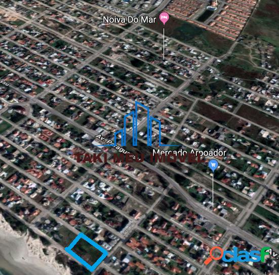 Terreno de rua à Beira Mar medindo 1139,04 m²