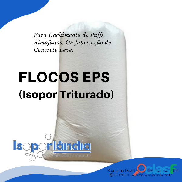 FLOCOS ISOPOR ISOPOR TRITURADO (FLOCADO)