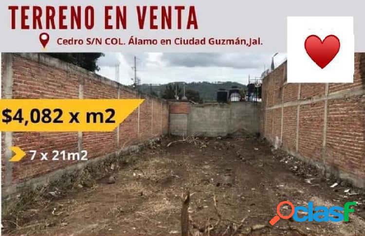 VENTA DE TERRENOS A MX$4,082.00 X M2 EN CIUDAD GUZMAN