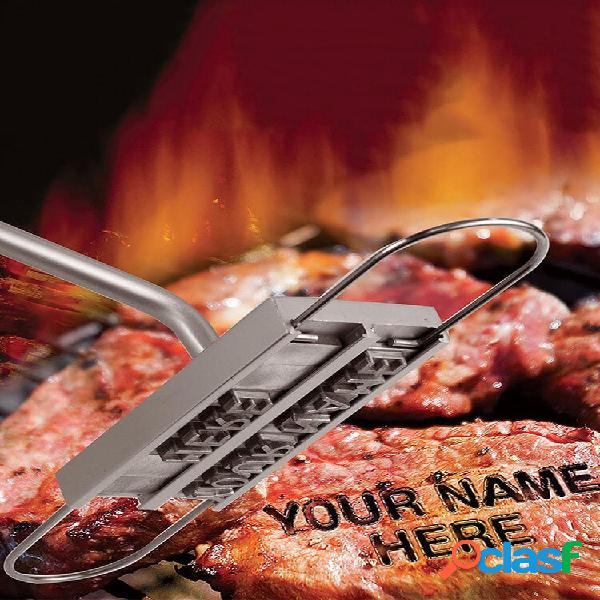 1 PC Ferro de marcar para churrasco 55 cartas Carta de