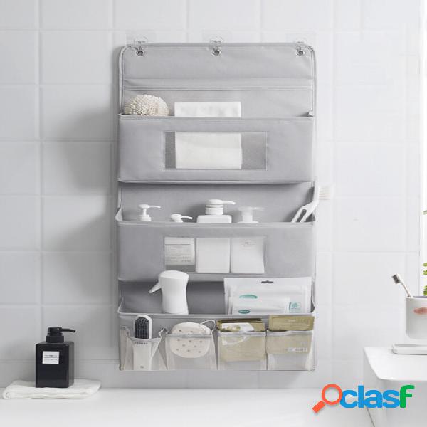 Nordic Storage Bolsa Porta fixada na parede atrás do tecido