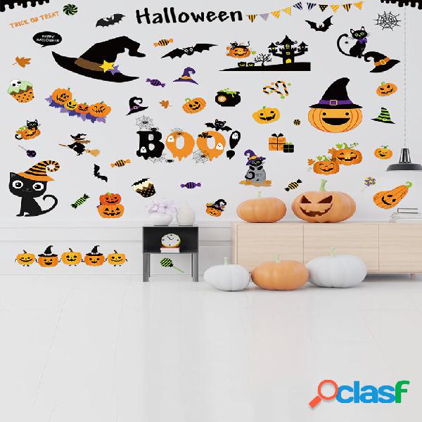 4 PCS Cute Halloween Lantern Candy Series Auto-adesiva