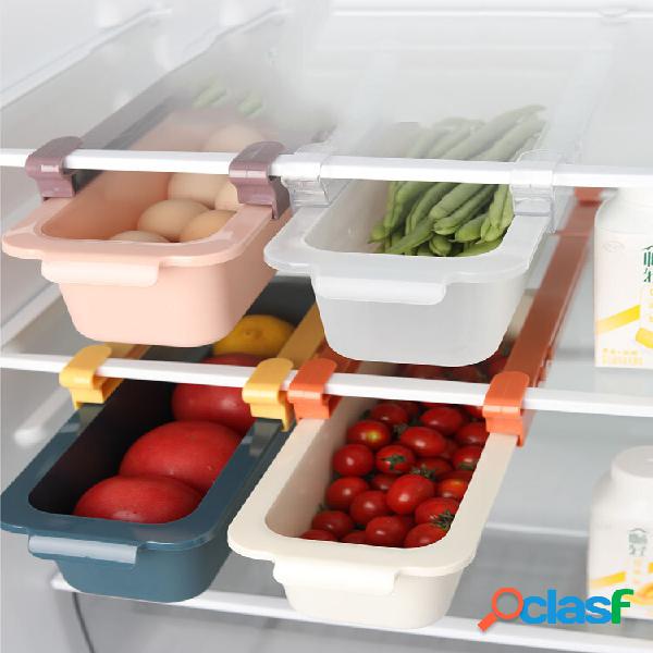 1 PC Geladeira Organizador gaveta Cozinha Rack Armazenamento