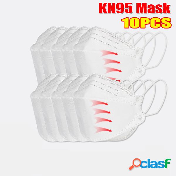10 unidades / pacote de máscaras KN95. Certificação de CE