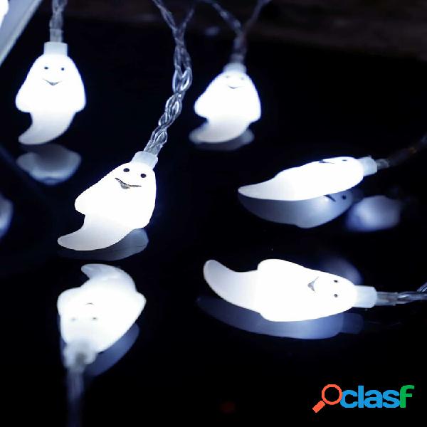 20/10/40/50 LEDs Halloween Ghost Light String Luzes