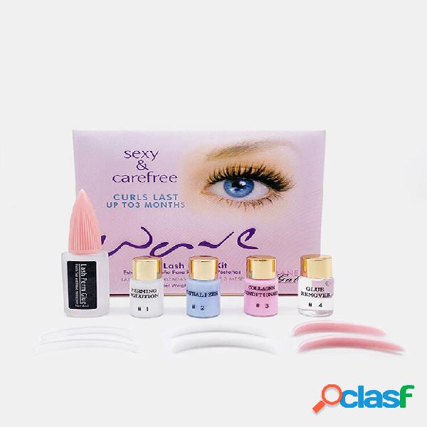 7Pcs / Kit Cílios Perm Kit Boneca Perm Eyelash Syrup