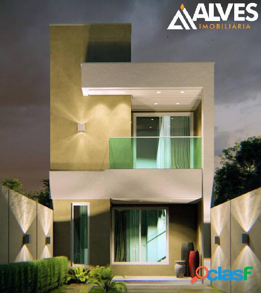 CASA DE 3/4 SENDO 1 SUÍTE E ÁREA GOURMET