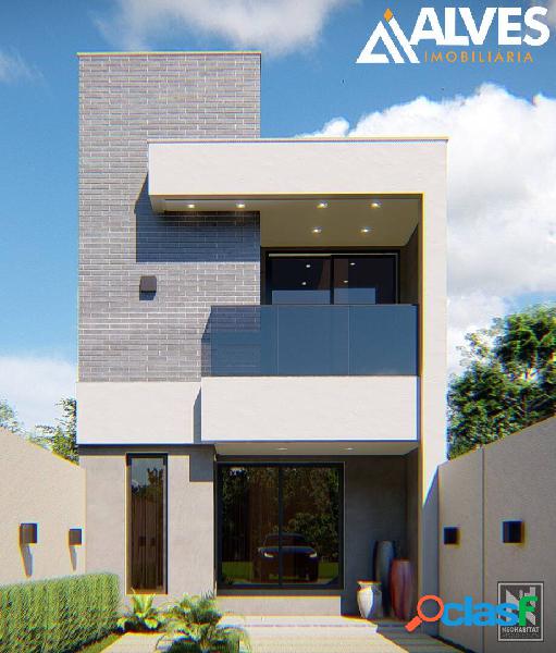 Casa duplex de 3\4 sendo 1 suíte master com varanda