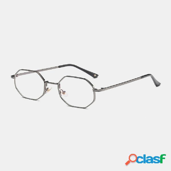 Óculos Polygon Retro Thick Edge Optical Óculos Anti-Blue