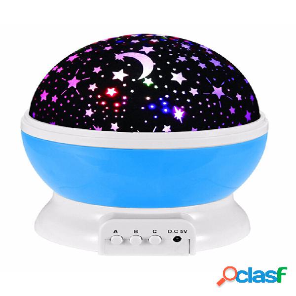DecBest Projetor de luz noturna giratório romântico Cosmos