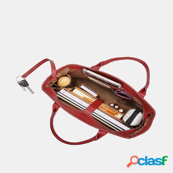 Bolsa de mão multifuncional QUEENIE Casual Shopping Ripple