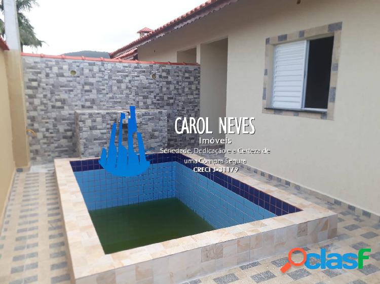 CASA 2 DORMITÓRIOS PISCINA ITANHAÉM FINANCIAMENTO