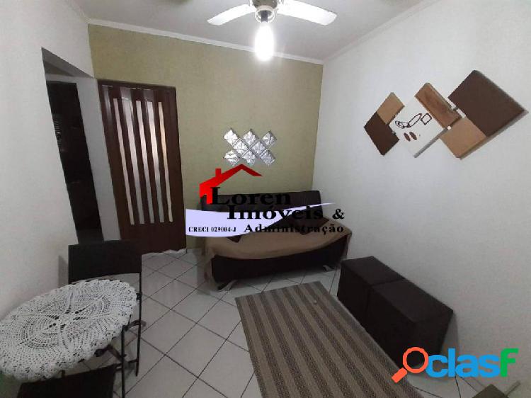 Sala Living Mobiliada Dividida para 1 dormitório Biquinha