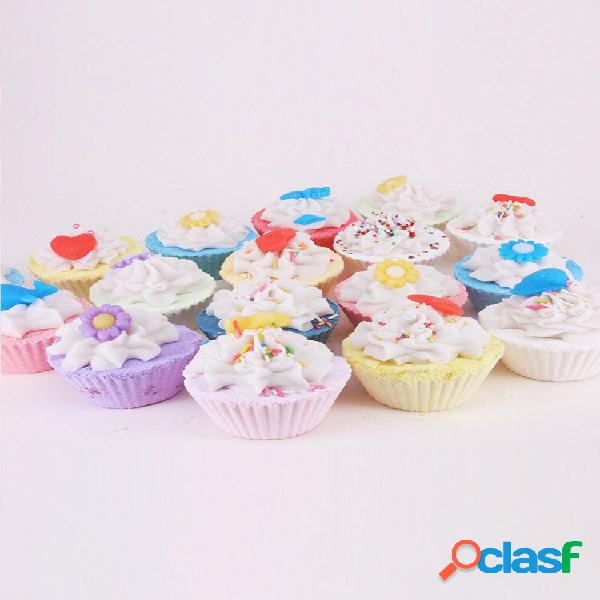 Bombas de banho de bolo de cores aleatórias Esfoliante