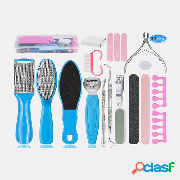 Conjunto de limas para pés 8 em 1 Esfoliante para pele dura