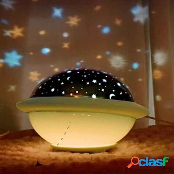 1 PC UFO Shade Starry Sky Projetor Coloful Night Light