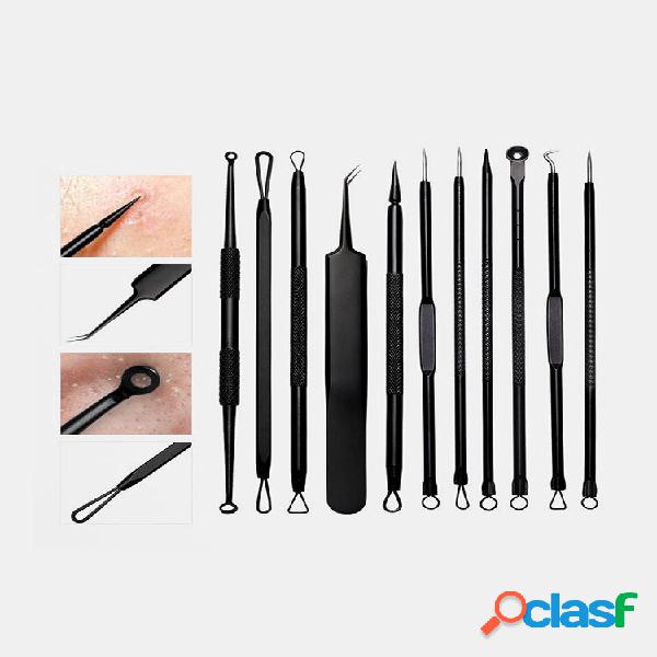 Conjunto de ferramentas para remover acne de 11 unidades em
