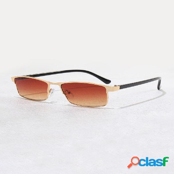 Lentes coloridas de resina unissex de armação quadrada