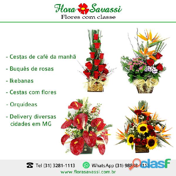Flora BH Floricultura BH Entrega flores cesta de café,