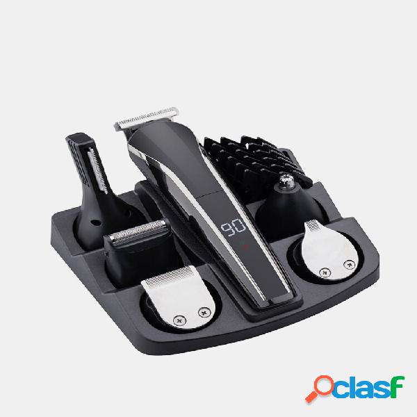 12-em-1 multifuncional Cabelo Trimmer USB recarregável