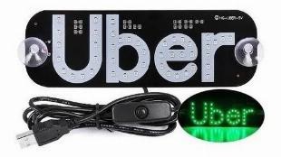 Placa De Led Uber Verde