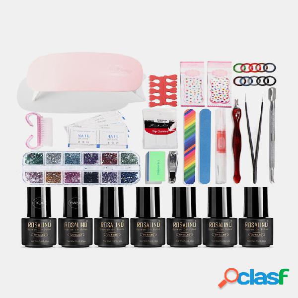 Manicure Unhas Kit de gel polonês UV LED Gel Unhas Lâmpada