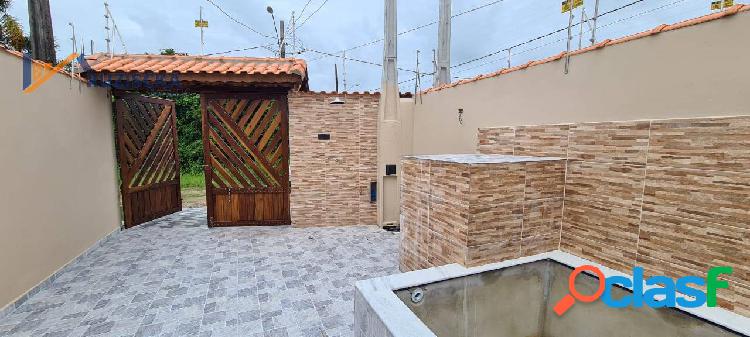 Casa nova com piscina lado praia em itanhaém SP- CA382-F
