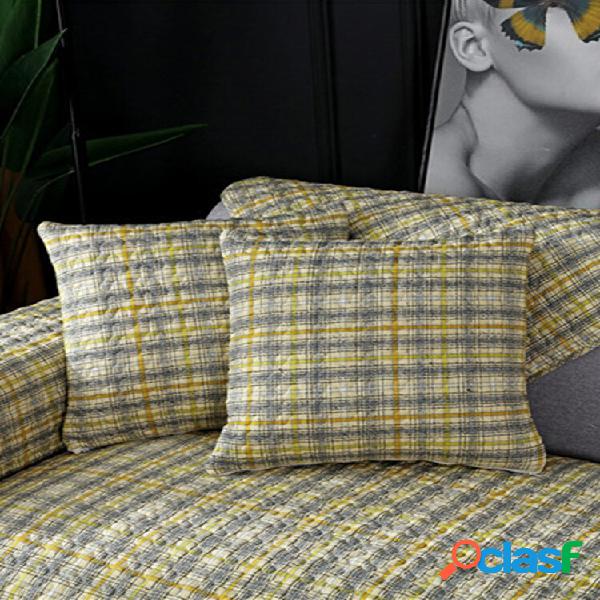Capa de sofá estampada de algodão 1 unidade almofada de