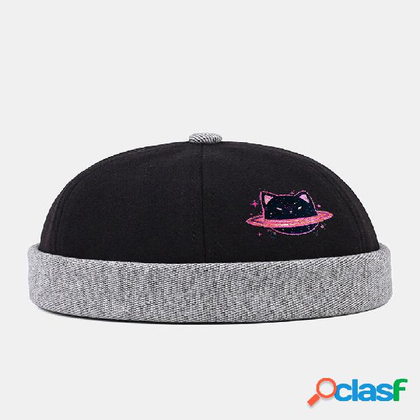 Unissex Poliéster Algodão Cartoon Padrão Gorro sem aba