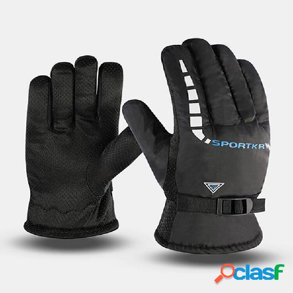 Luvas de equitação masculina de algodão dacron espessado