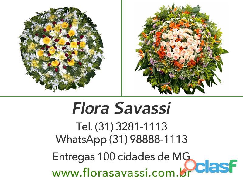 Confins MG floricultura entrega coroa de flores fúnebre